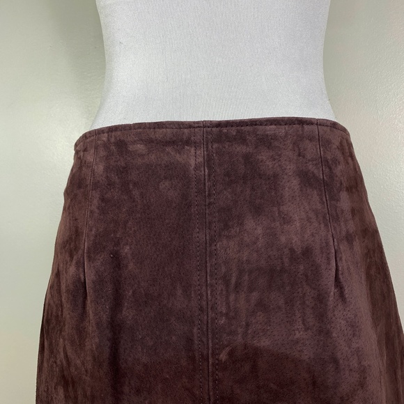 BlankNYC Suede Mini Skirt Dark Purple Zip Sz. 28 - Picture 8 of 11